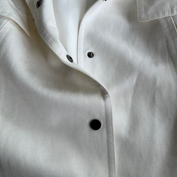 Tahari 12 Cream Jacket & Shell Set Linen Blend - Picture 7 of 9